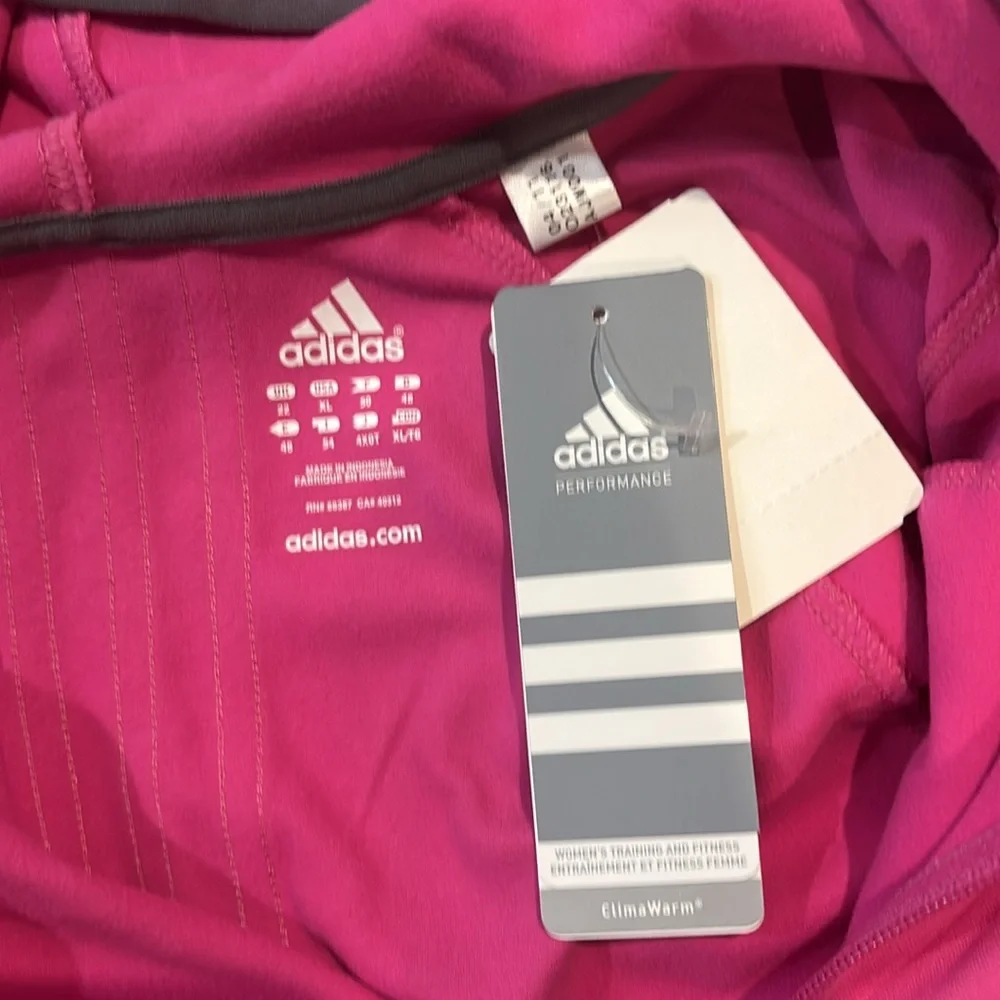 Adidas Women's Vibrant Pink Athletic Jacket - Picture 2 of 5